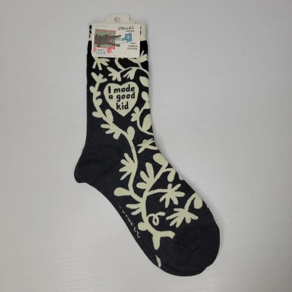 New Blue Q Black Cream Floral 